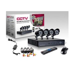 CCTV / CCTV – 4 CHANNEL CCTV KIT 900TVL CAMERA SUPPORT 3G DIY KIT